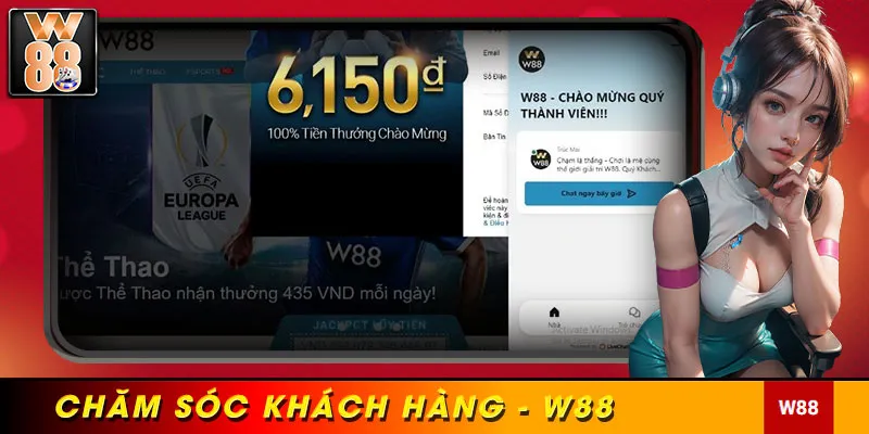 CSKH W88 trực tiếp tại website W88 đơn giản